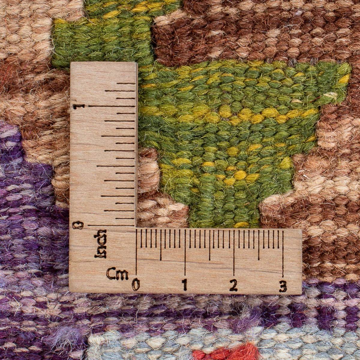 Tappeto Kelim - Splash quadrato  - 201 x 189 cm - multicolore