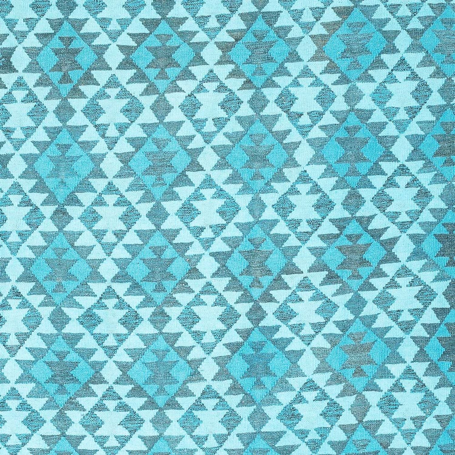 Tappeto Kelim - Tendenza - Vintage/Tinto di moda - 277 x 195 cm - turchese