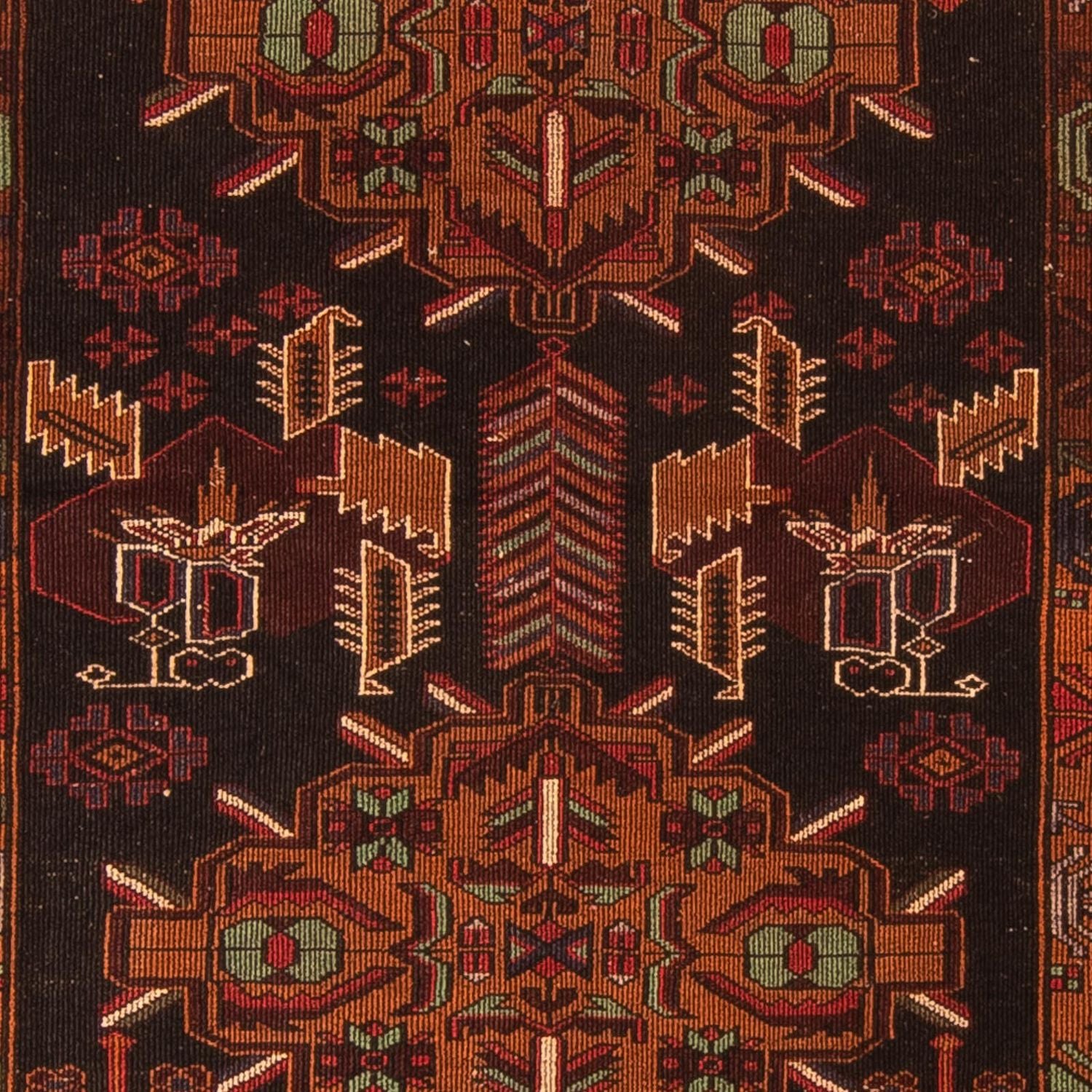 Tappeto afgano - 189 x 127 cm - marrone