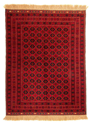 Tappeto Turkaman - 190 x 153 cm - rosso scuro