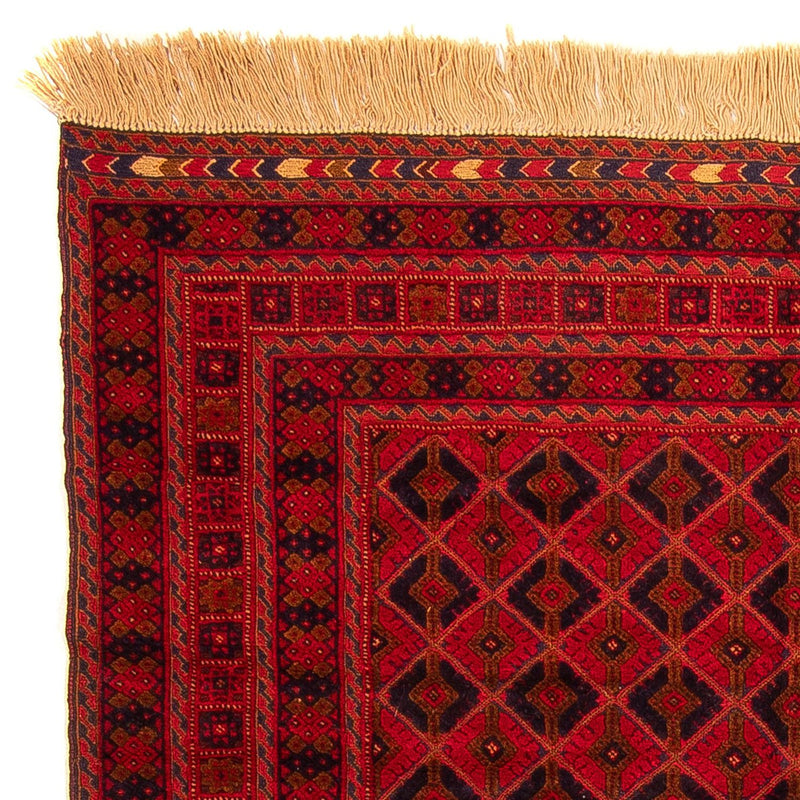 Tappeto Turkaman - 190 x 153 cm - rosso scuro