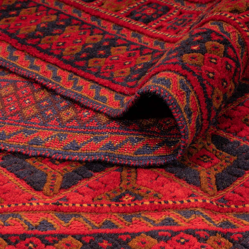 Tappeto Turkaman - 190 x 153 cm - rosso scuro