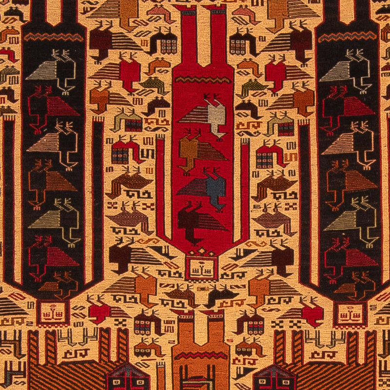 Tappeto Kelim - Orientale - 197 x 129 cm - marrone chiaro