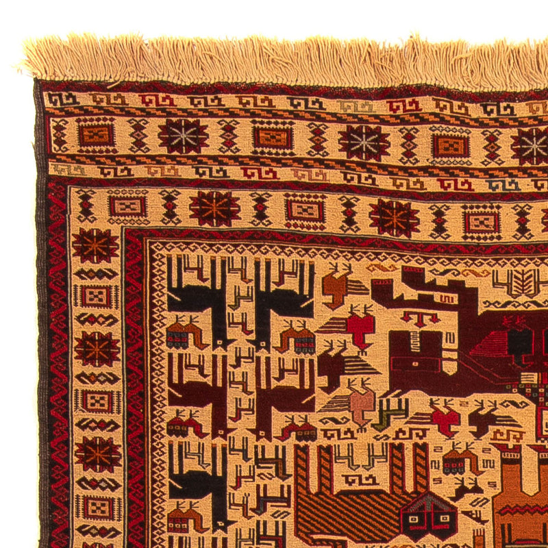 Tappeto Kelim - Orientale - 197 x 129 cm - marrone chiaro