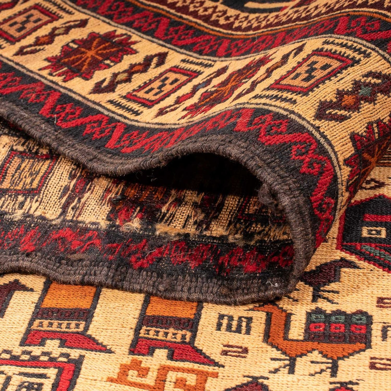Tappeto Kelim - Orientale - 197 x 129 cm - marrone chiaro