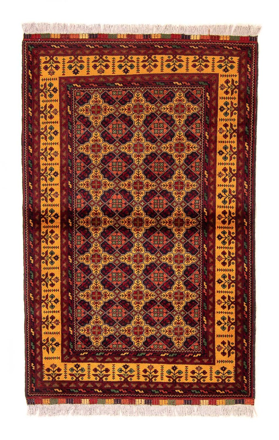 Tappeto corsia Tappeto afgano - Bukhara - 208 x 90 cm - multicolore