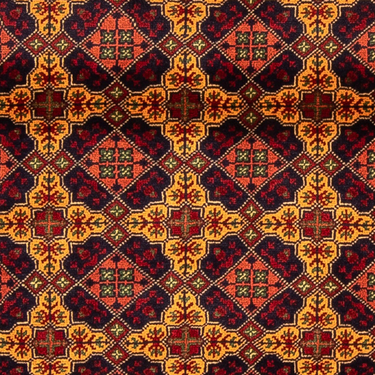 Tappeto corsia Tappeto afgano - Bukhara - 208 x 90 cm - multicolore