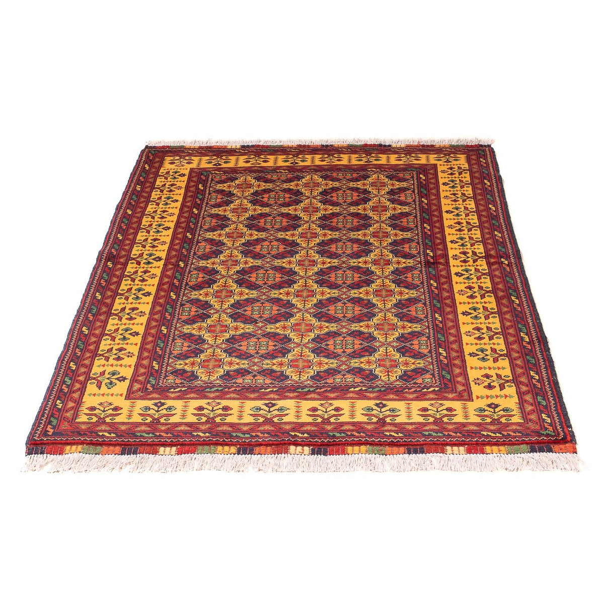 Tappeto corsia Tappeto afgano - Bukhara - 208 x 90 cm - multicolore