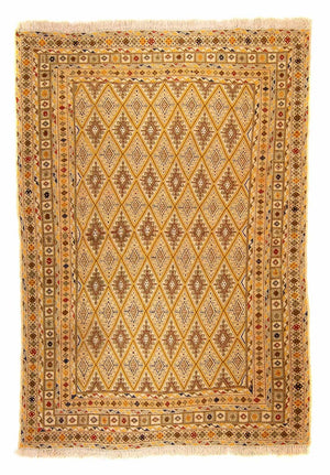 Tappeto Kelim - Orientale - 190 x 148 cm - marrone chiaro