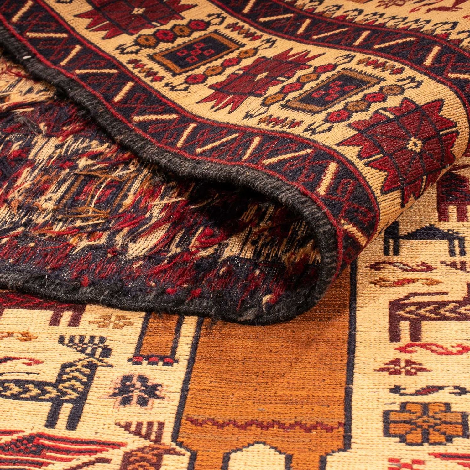 Tappeto Kelim - Orientale - 194 x 124 cm - marrone chiaro
