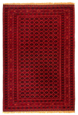 Tappeto afgano - Bukhara - 283 x 208 cm - rosso scuro