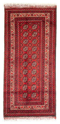 Tappeto afgano - 100 x 69 cm - rosso scuro