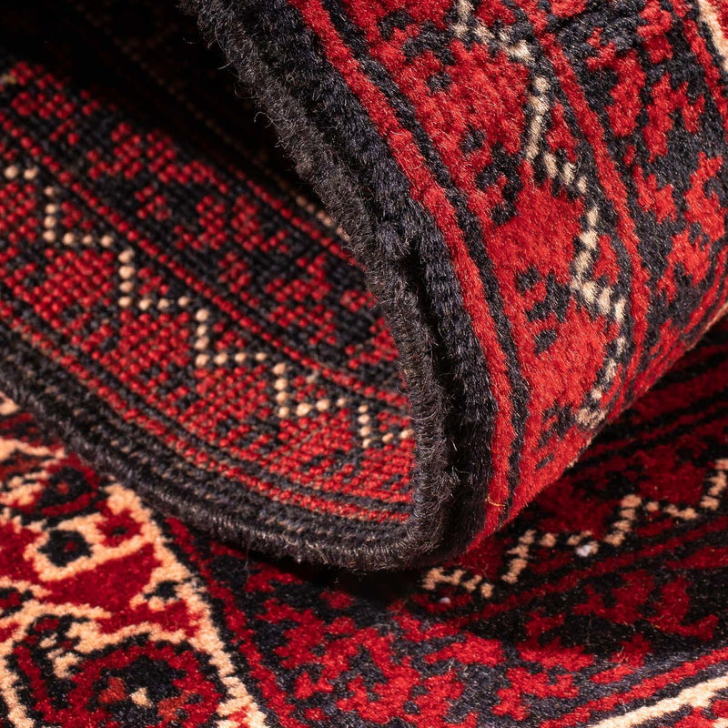 Tappeto afgano - 100 x 69 cm - rosso scuro
