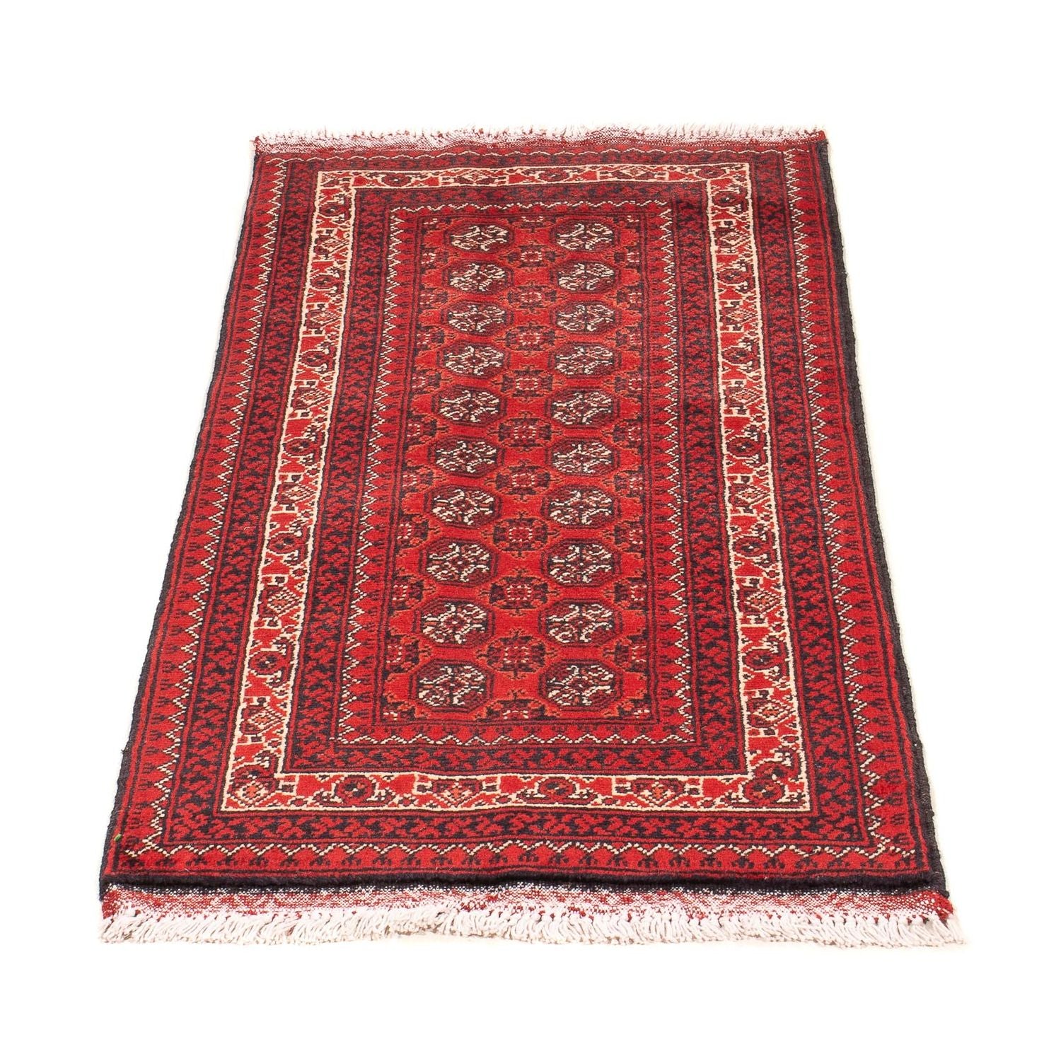 Tappeto afgano - 100 x 69 cm - rosso scuro