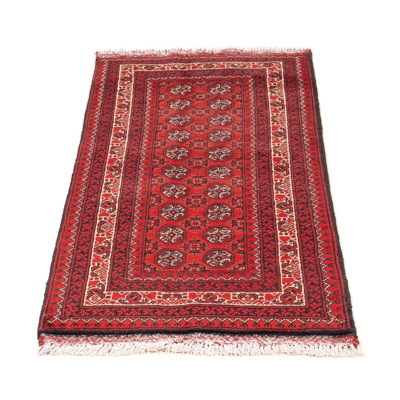Tappeto afgano - 100 x 69 cm - rosso scuro