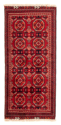 Tappeto corsia Tappeto afgano - 106 x 49 cm - rosso scuro