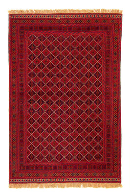 Tappeto Kelim - Orientale - 196 x 136 cm - rosso scuro