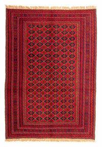 Tappeto Kelim - Orientale - 202 x 153 cm - rosso scuro