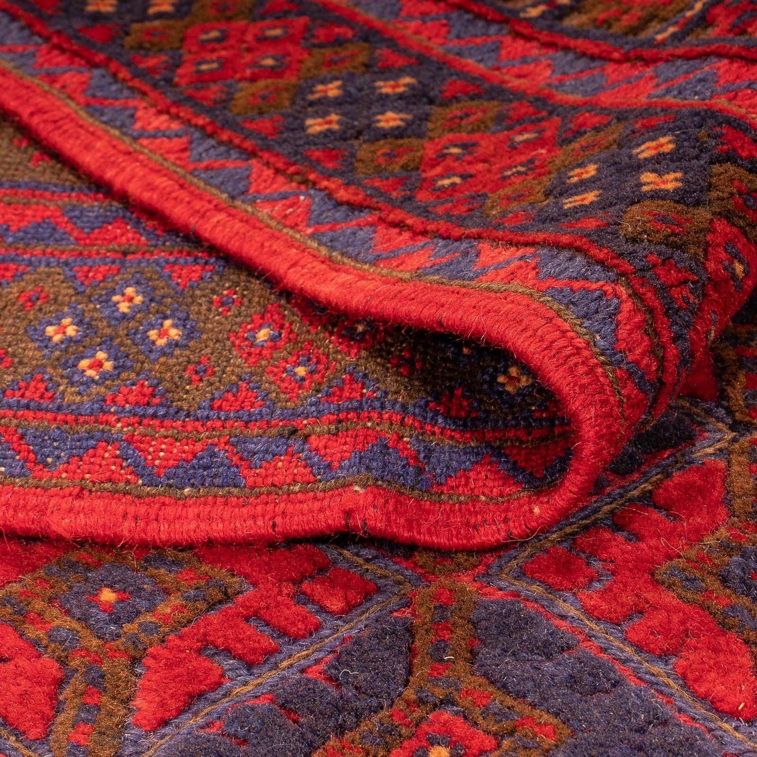 Tappeto Kelim - Orientale quadrato  - 187 x 158 cm - rosso scuro