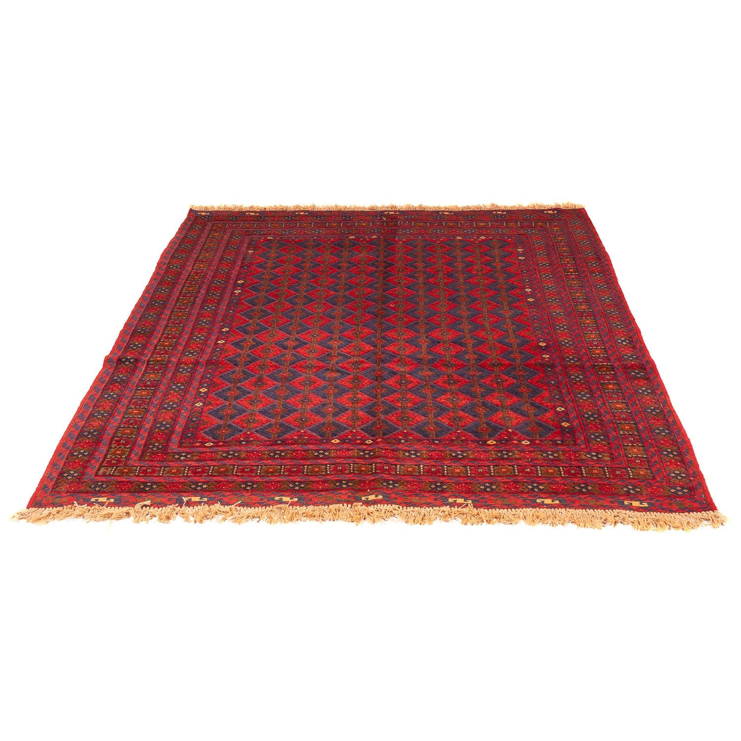 Tappeto Kelim - Orientale quadrato  - 187 x 158 cm - rosso scuro