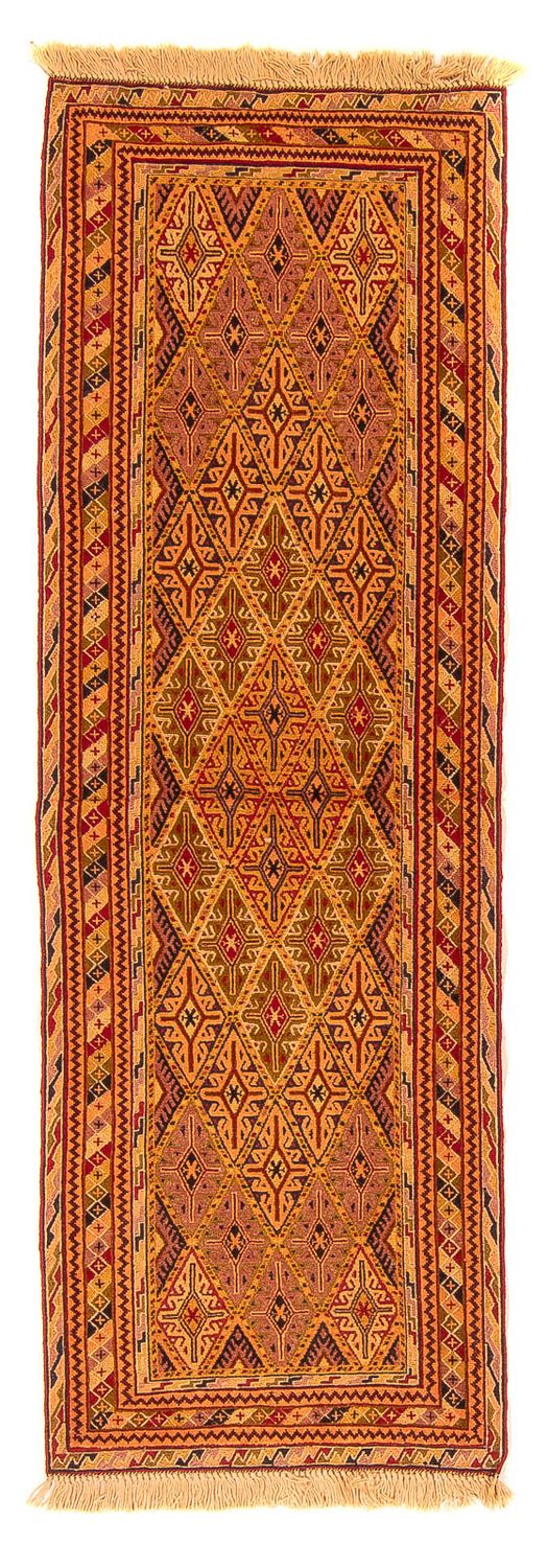 Tappeto corsia Tappeto Kelim - Orientale - 194 x 61 cm - marrone