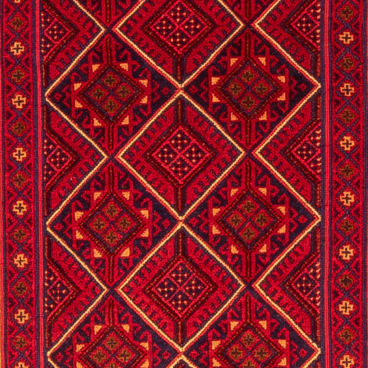 Tappeto corsia Tappeto Kelim - Orientale - 280 x 69 cm - rosso scuro