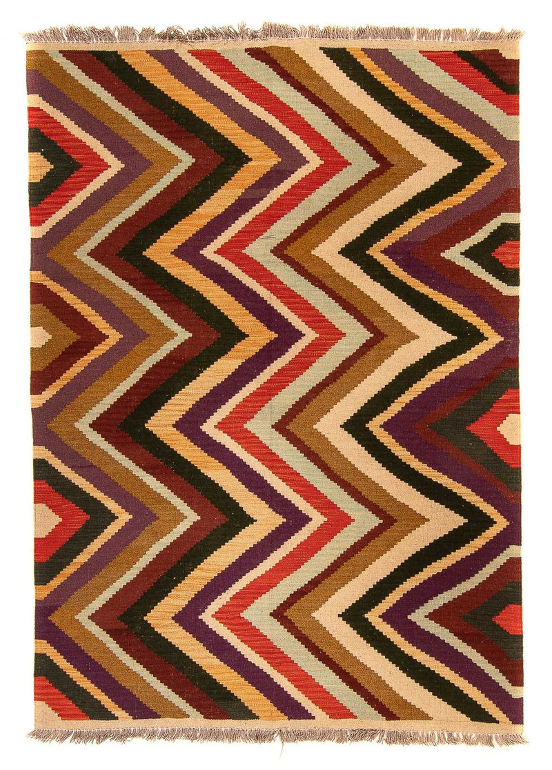 Tappeto Kelim - Splash - 203 x 145 cm - multicolore