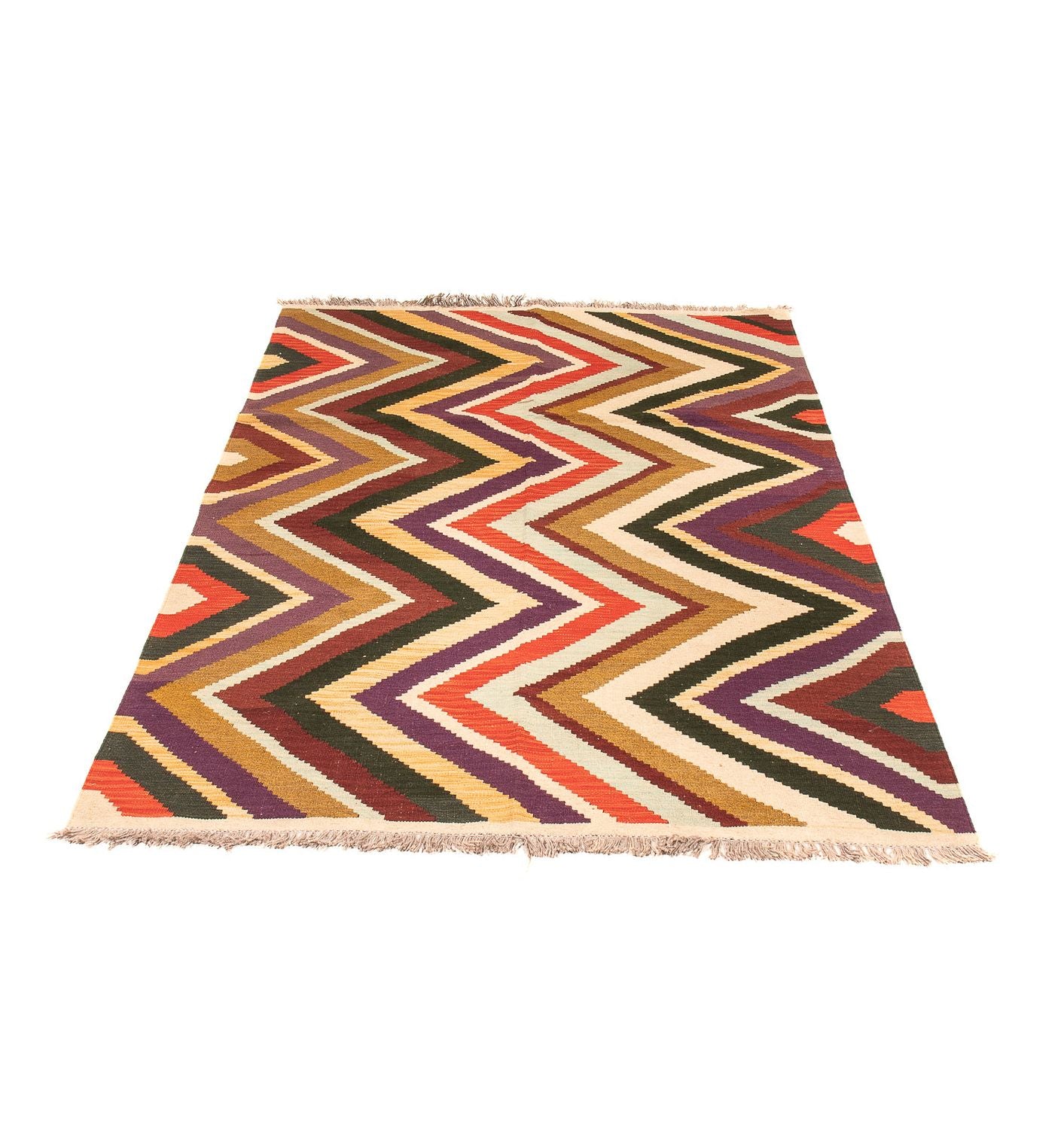 Tappeto Kelim - Splash - 203 x 145 cm - multicolore