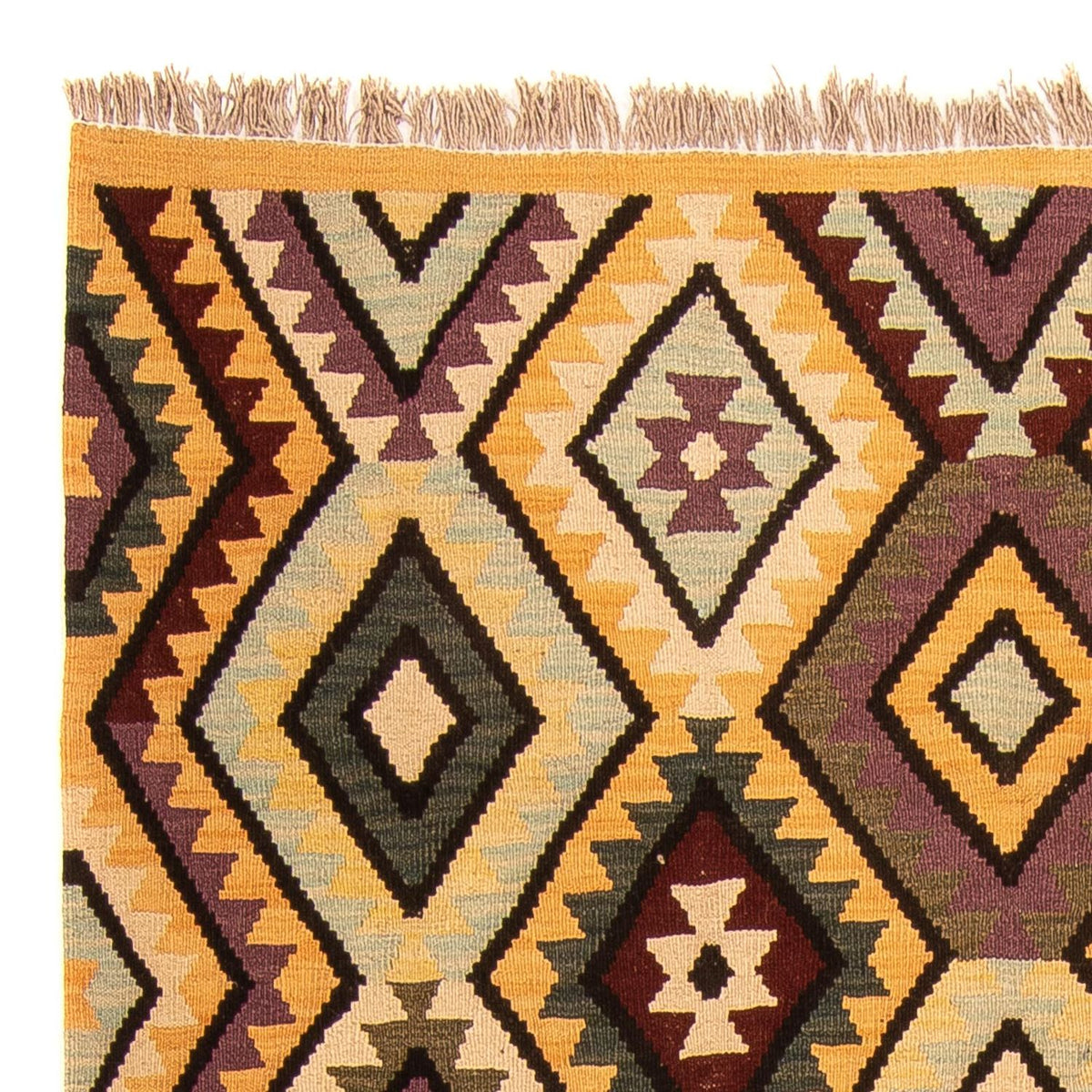 Tappeto Kelim - Splash - 193 x 154 cm - multicolore