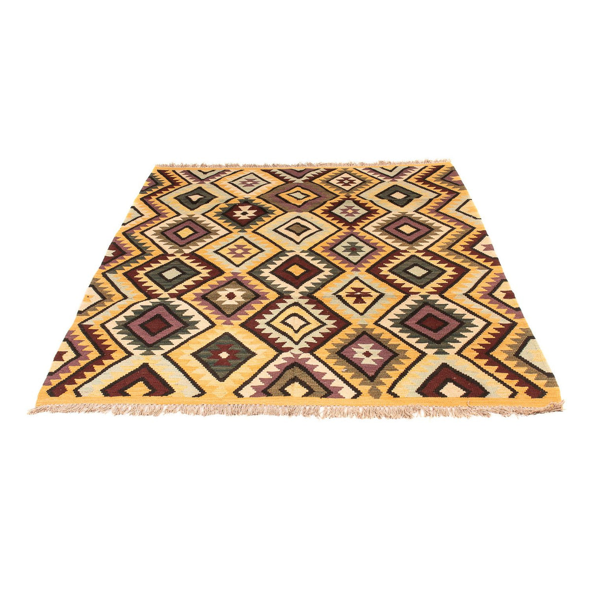 Tappeto Kelim - Splash - 193 x 154 cm - multicolore