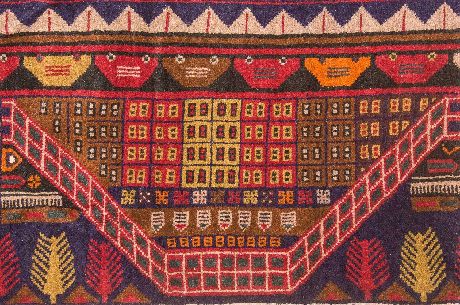 Tappeto Belutsch - 140 x 85 cm - multicolore
