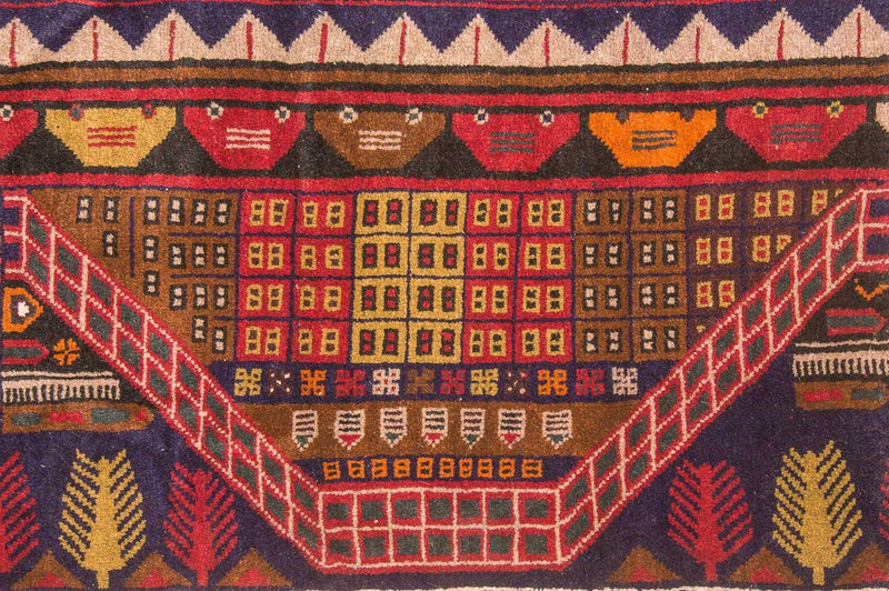 Tappeto Belutsch - 140 x 85 cm - multicolore