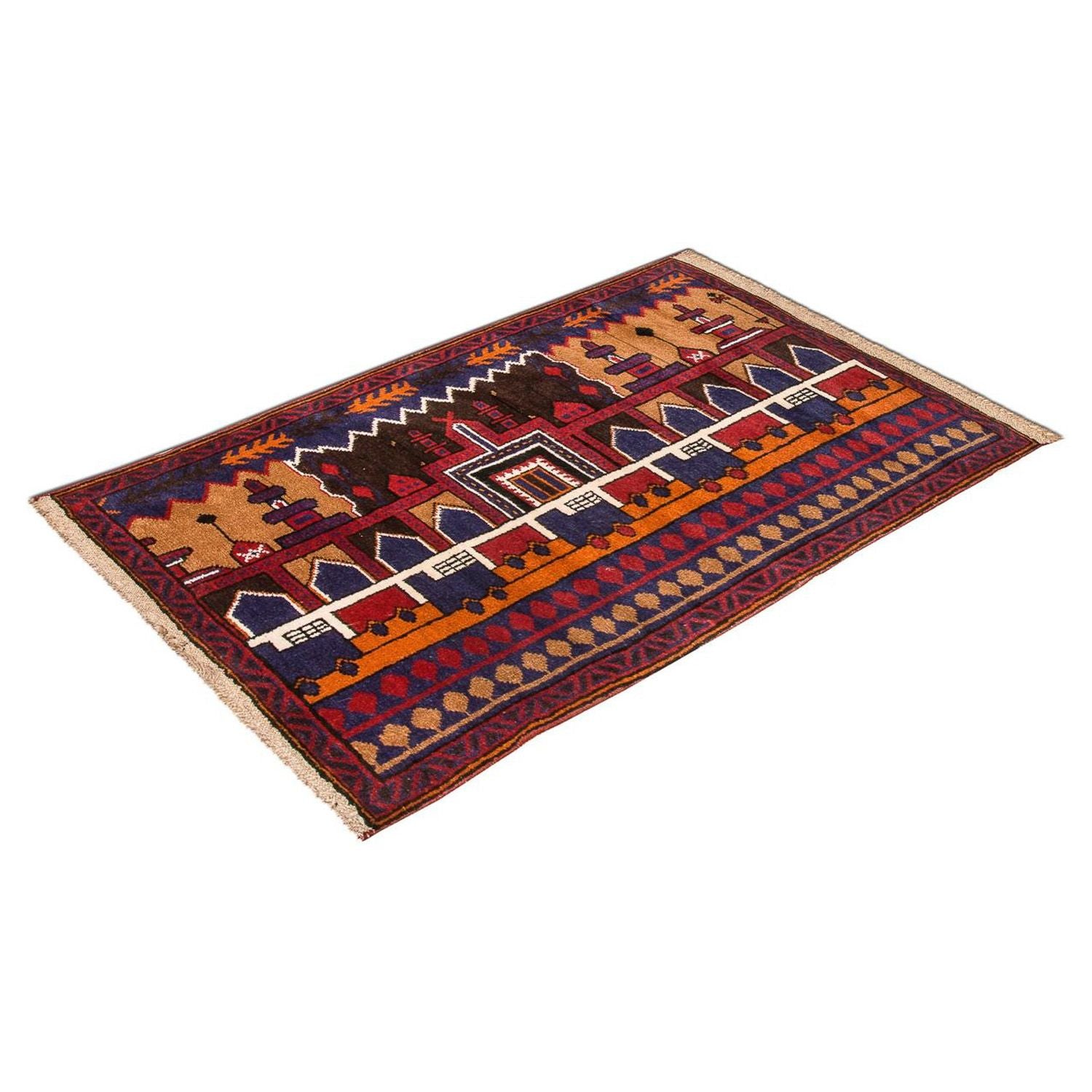 Tappeto Belutsch - 130 x 83 cm - multicolore