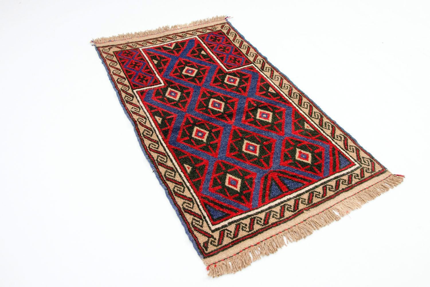 Tappeto Belutsch - 135 x 82 cm - rosso