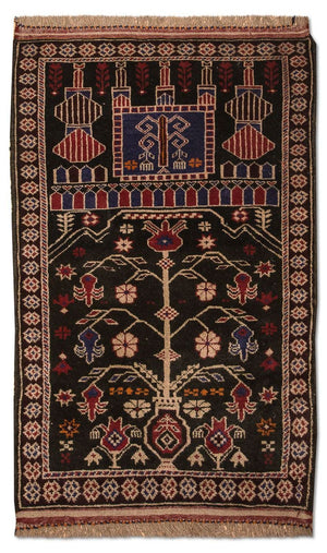 Tappeto Belutsch - 133 x 77 cm - marrone