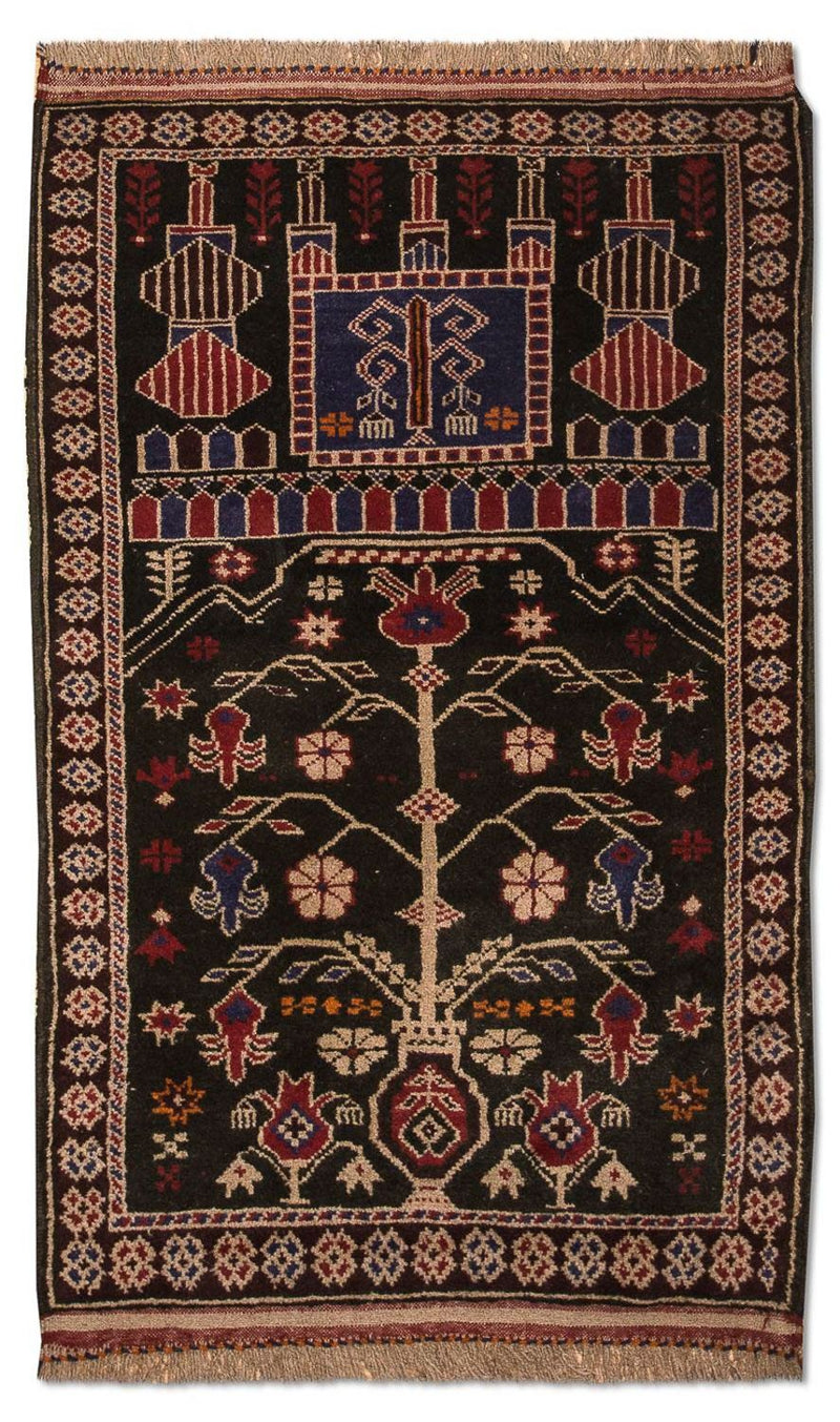 Tappeto Belutsch - 133 x 77 cm - marrone