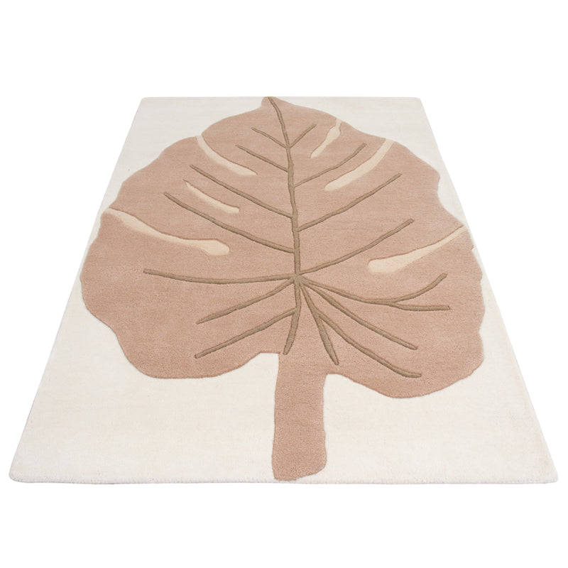 Monstera Leaf Tappeto in Lana