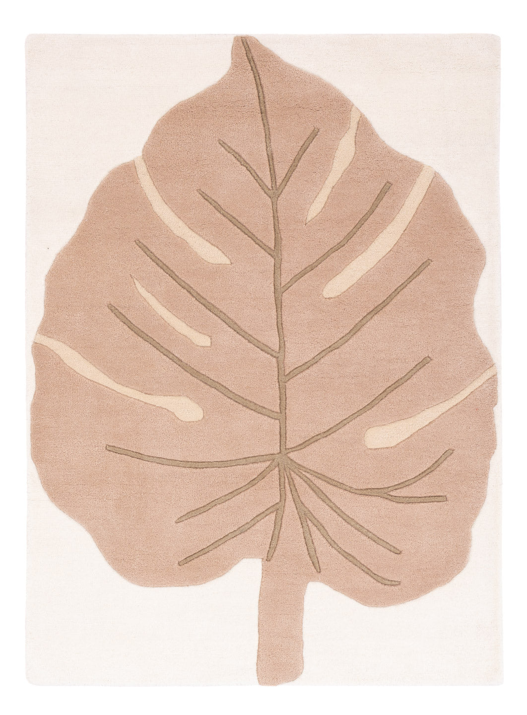 Monstera Leaf Tappeto in Lana