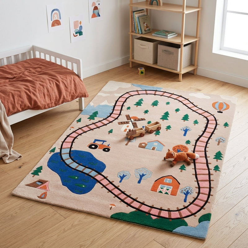 Treno Tappeto per Bambini
