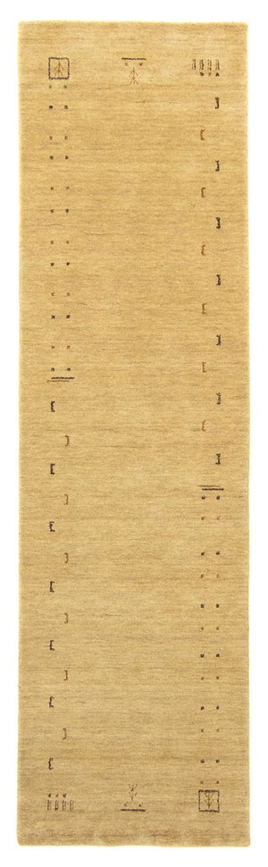 Tappeto corsia Tappeto Gabbeh - Indus - 400 x 80 cm - beige