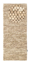 Tappeto di lana Mosaik - Tappeto di lana - Passatoia / Beige / 80 x 200 cm Passatoia