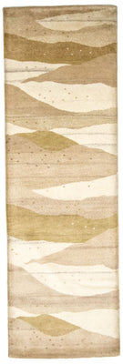 Tappeto corsia Tappeto Gabbeh - Indus - 240 x 80 cm - beige
