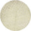 Tappeto Nepal rotondo  - 150 x 150 cm - beige