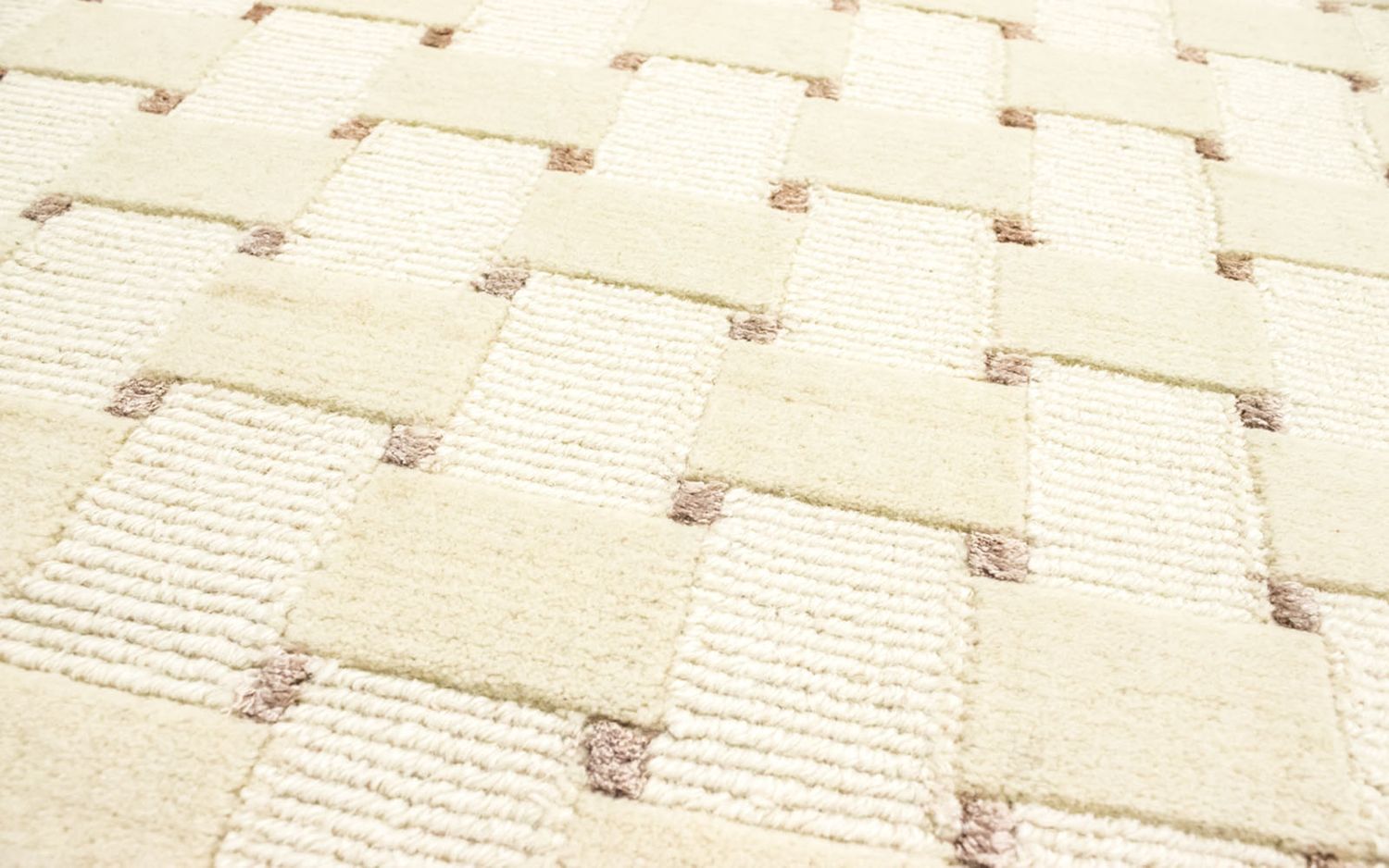 Tappeto Nepal rotondo  - 150 x 150 cm - beige