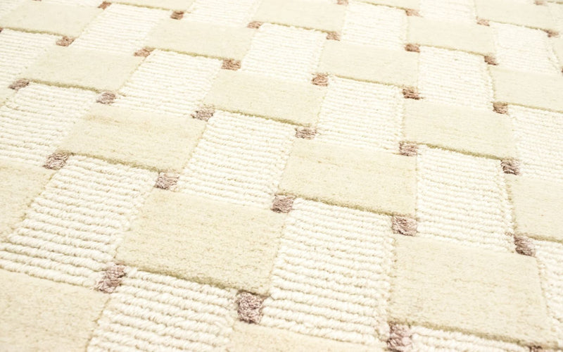Tappeto Nepal rotondo  - 150 x 150 cm - beige