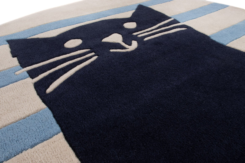 Gatto Tappeto per Bambini Rotondo