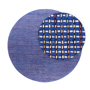 Tappeto Kelim - Tendenza rotondo  - 200 x 200 cm - blu