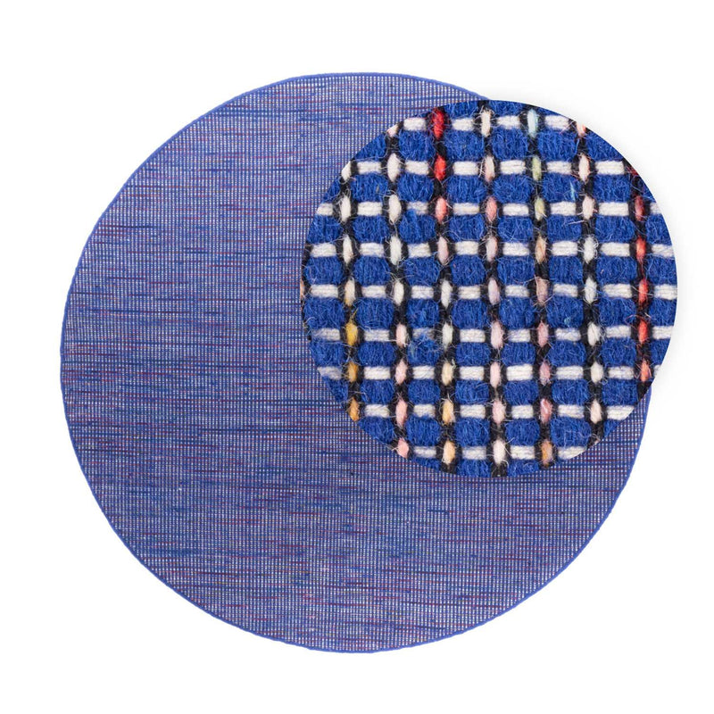 Tappeto Kelim - Tendenza rotondo  - 200 x 200 cm - blu
