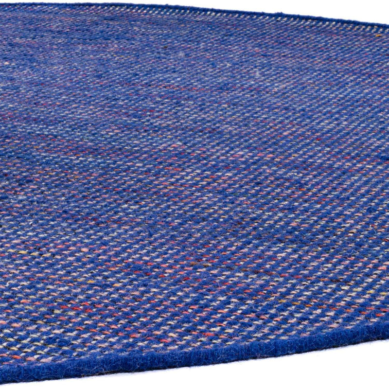 Tappeto Kelim - Tendenza rotondo  - 200 x 200 cm - blu