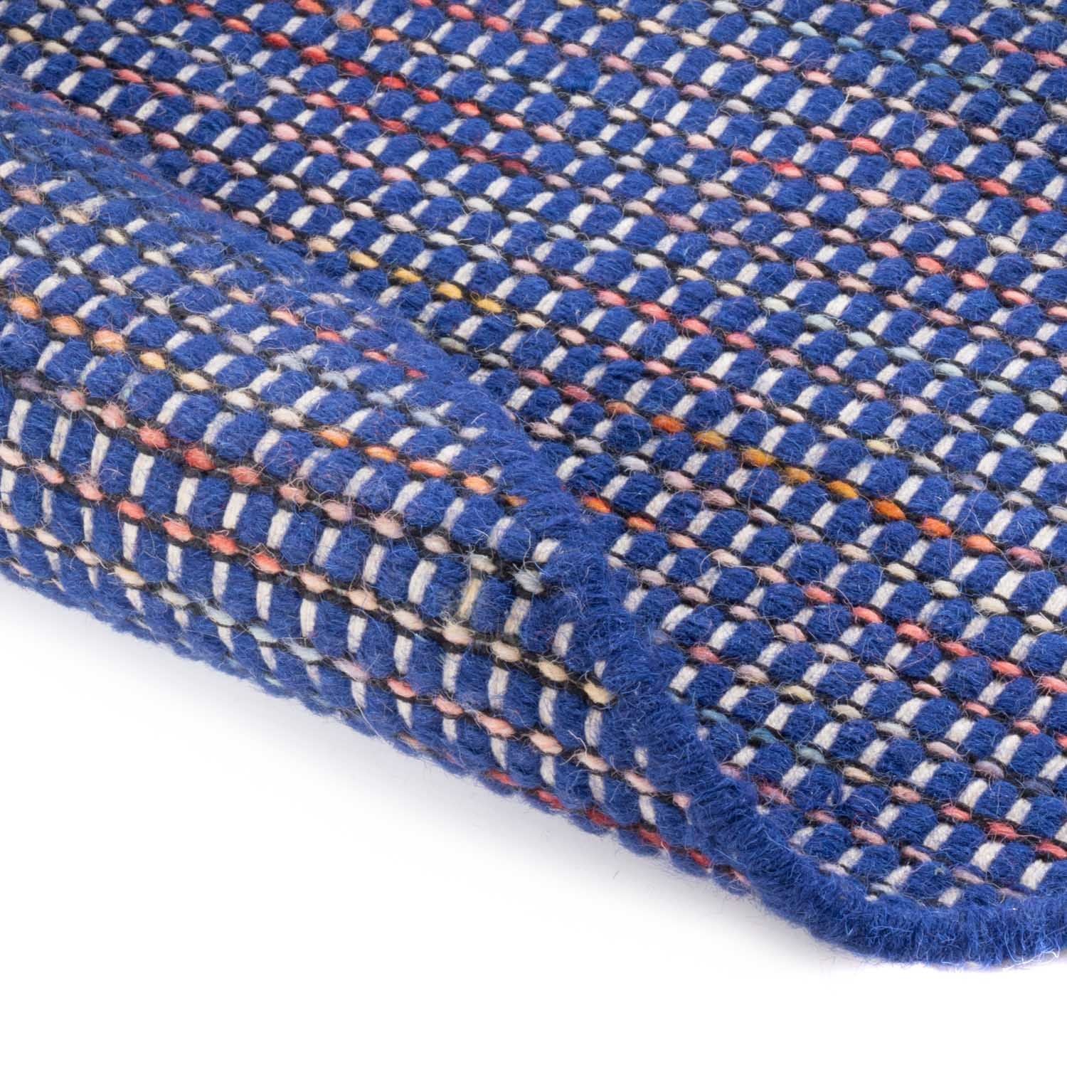 Tappeto Kelim - Tendenza rotondo  - 200 x 200 cm - blu